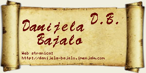 Danijela Bajalo vizit kartica